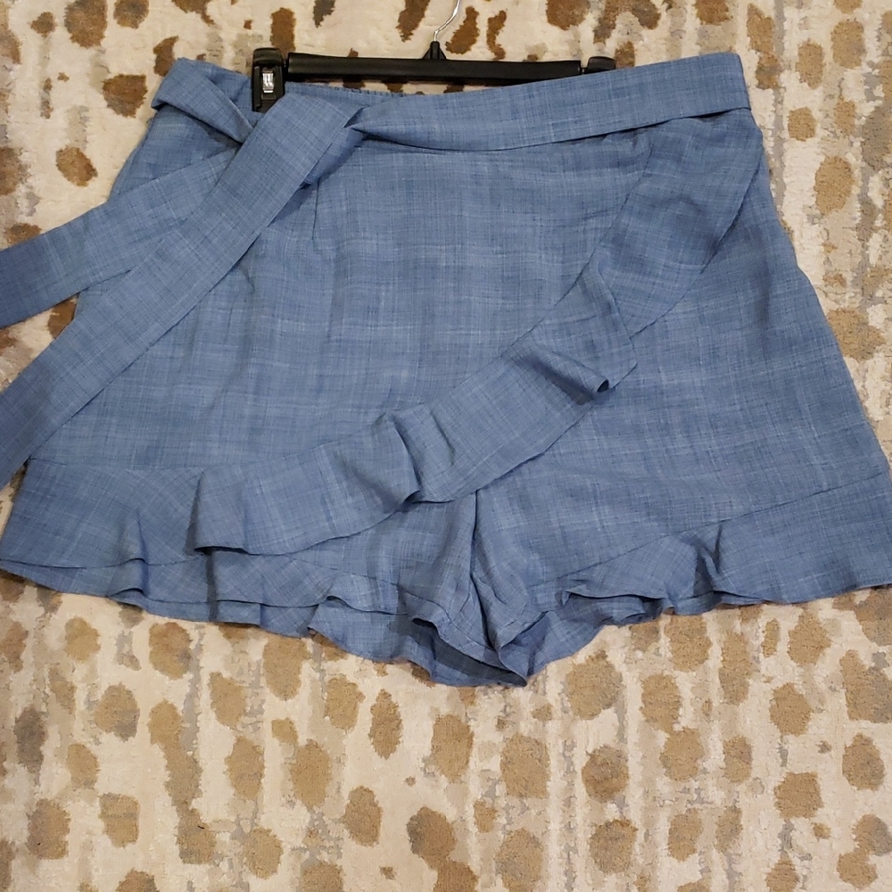 Blue Women's Ruffle Skort 2X